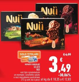 Offerta per Nuii - Gelato a 3,49€ in Conad Superstore