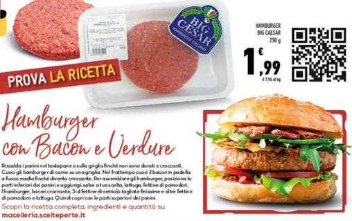 Offerta per Big Caesar - Hamburger a 1,99€ in Conad