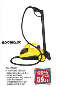 Offerta per Dictrolux - Pulitrice A Vapore 1500W a 59,99€ in Happy Casa Store