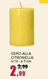Offerta per Cero Alla Citronella a 2,99€ in Happy Casa Store