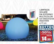 Offerta per  Lampada Solare Da Esterno Multicolor  a 14,99€ in Happy Casa Store