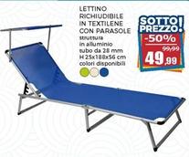Offerta per Lettino Richiudibile In Textilene Sotto Con Parasole a 49,99€ in Happy Casa Store