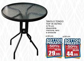 Offerta per Tavolo Tondo Top In Vetro a 29,99€ in Happy Casa Store