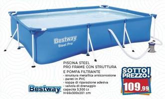 Offerta per Bestway - Piscina Steel Pro Frame Con Struttura E Pompa Filtrante a 109,99€ in Happy Casa Store