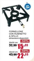 Offerta per Fornellone Con Rubinetto A Spillo a 15,99€ in Happy Casa Store