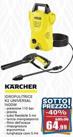 Offerta per Kärcher - Idropulitrice K2 Universal a 64,99€ in Happy Casa Store
