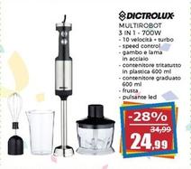 Offerta per Dictrolux - Multirobot 3 In 1-700W a 24,99€ in Happy Casa Store