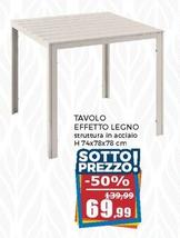 Offerta per Tavolo Effetto Legno a 69,99€ in Happy Casa Store