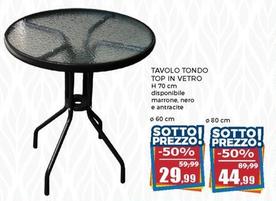 Offerta per Tavolo Tondo Top In Vetro a 29,99€ in Happy Casa Store