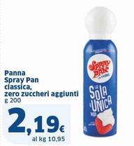 Offerta per Spray Pan - Panna Classica, Zero Zuccheri Aggiunti a 2,19€ in Sigma