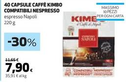 Offerta per Kimbo - 40 Capsule Caffè Compatibili Nespresso a 7,9€ in Coop