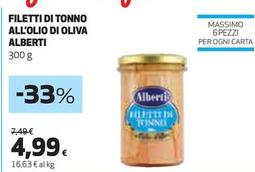 Offerta per Alberti - Filetti Di Tonno All'olio Di Oliva a 4,99€ in Coop