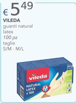 Offerta per  Vileda - Guanti Natural Latex  a 5,49€ in Acqua & Sapone