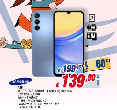 Offerta per Samsung - A15 a 139,9€ in Al Pentolone