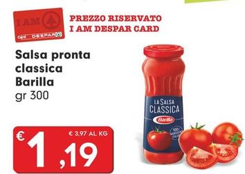 Offerta per Barilla - Salsa Pronta Classica a 1,19€ in Despar