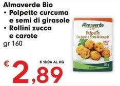 Offerta per Almaverde - Bio Polpette Curcuma E Semi Di Girasole/Rollini Zucca E Carote a 2,89€ in Despar Express