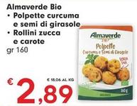 Offerta per Almaverde - Bio Polpette Curcuma E Semi Di Girasole/Rollini Zucca E Carote a 2,89€ in Eurospar