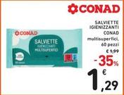 Offerta per Conad - Salviette Igienizzanti a 1,29€ in Spazio Conad