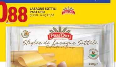 Offerta per Past'oro - Lasagne Sottili a 0,88€ in ARD Discount