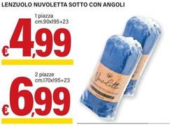Offerta per Nuvoletta - Lenzuolo Sotto Con Angoli a 4,99€ in ARD Discount