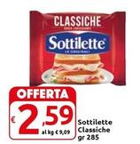 Offerta per Sottilette - Classiche a 2,59€ in Carrefour Market