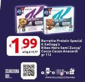 Offerta per Kelloggs - Barrette Protein Special K Ribes Nero Semi Zucca/Cocco Cacao Anacardi a 1,99€ in Carrefour Market