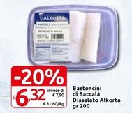 Offerta per Bacalaos Alkorta - Bastoncini Di Baccalà Dissalato a 6,32€ in Carrefour Market Superstore