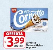 Offerta per Algida - Cornetto Classico a 3,99€ in Carrefour Market Superstore