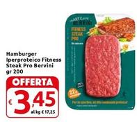 Offerta per Bervini - Hamburger Iperproteico Fitness Steak Pro a 3,45€ in Carrefour Market Superstore