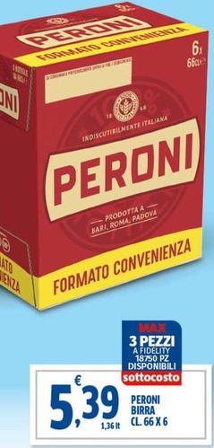 Offerta per Peroni - Birra a 5,39€ in Sigma