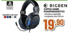 Offerta per Big Ben - Cuffia Game PS40FHEADSETV3 a 19,9€ in Expert