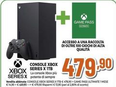 Offerta per Microsoft - Console Xbox Series X 1Tb + Game Pass Ultimate 1 Mese a 479,9€ in Expert