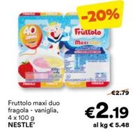 Offerta per Nestlè - Fruttolo Maxi Duo Fragola Vaniglia a 2,19€ in Unes