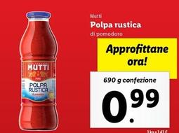 Offerta per Mutti - Polpa Rustica a 0,99€ in Lidl