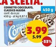 Offerta per Algida - Cornetto Cioccolato, Classico a 3,99€ in PENNY