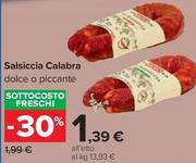 Offerta per Salsiccia Calabra a 1,39€ in Carrefour Ipermercati