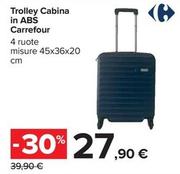 Offerta per Carrefour - Trolley Cabina in ABS a 27,9€ in Carrefour Ipermercati