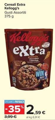 Offerta per Kelloggs - Cereali Extra a 2,59€ in Carrefour Market