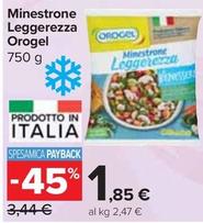 Offerta per Orogel - Minestrone Leggerezza a 1,85€ in Carrefour Market