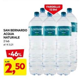 Offerta per S. Bernardo - Acqua Naturale a 2,5€ in Dpiu