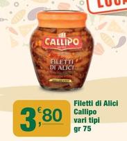Offerta per Callipo - Filetti Di Alici a 3,8€ in Crai
