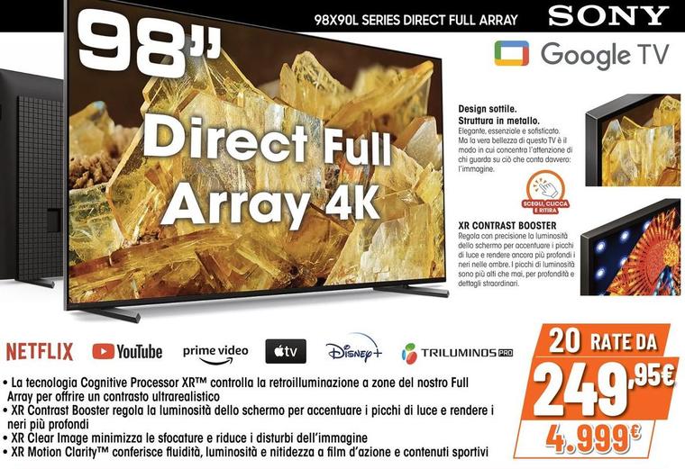 Offerta per Sony - 98X90L Series Direct Full Array a 4999€ in Expert