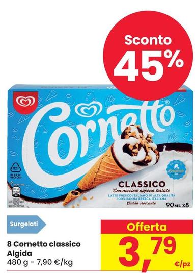 Offerta per Algida - 8 Cornetto Classico a 3,79€ in Despar