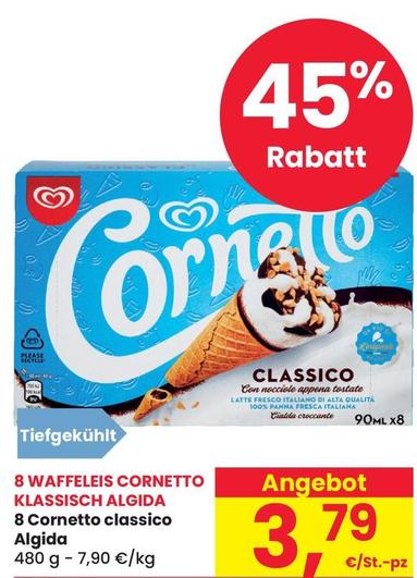Offerta per Algida - 8 Cornetto Classico a 3,79€ in Despar