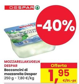 Offerta per Despar - Bocconcini Di Mozzarella a 1,95€ in Despar