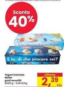 Offerta per Muller - Yogurt Cremoso a 2,39€ in Eurospar