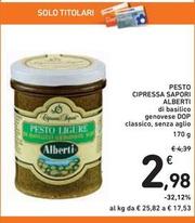 Offerta per Alberti - Pesto Cipressa Sapori a 2,98€ in Spazio Conad