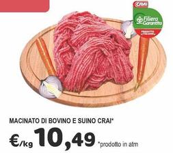 Offerta per  Crai - Macinato Di Bovino E Suino '  a 10,49€ in Crai