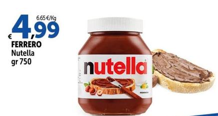 Offerta per Ferrero - Nutella a 4,99€ in Carrefour Ipermercati