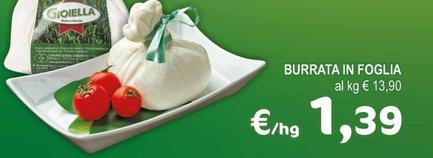 Offerta per Gioiella - Burrata In Foglia a 1,39€ in Crai